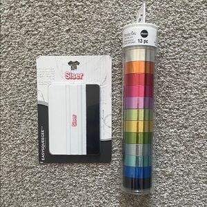 Recollections Vinyl Set & Siser squeegee- Black and Multicolor